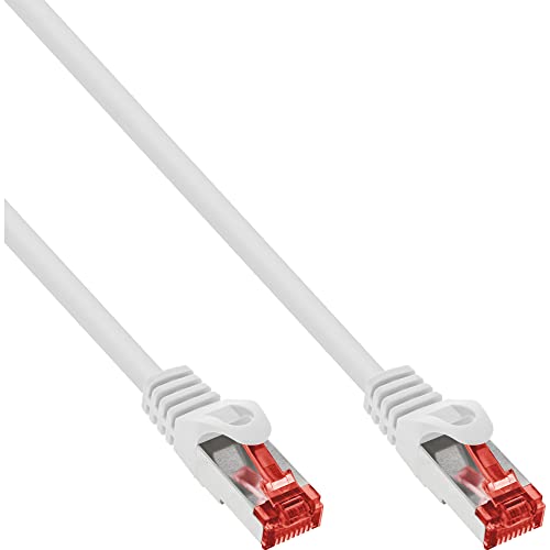 InLine 76907W Patchkabel, S/FTP (PiMf), Cat.6, 250MHz, halogenfrei, Kupfer, weiß, 7,5m von InLine