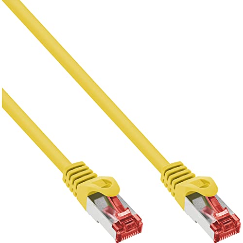 InLine 76912Y Patchkabel, S/FTP (PiMf), Cat.6, 250MHz, halogenfrei, Kupfer, gelb, 1,5m von InLine