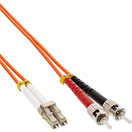 InLine 88503 LWL Duplex Kabel, LC/ST, 50/125µm, OM2, 3m von InLine