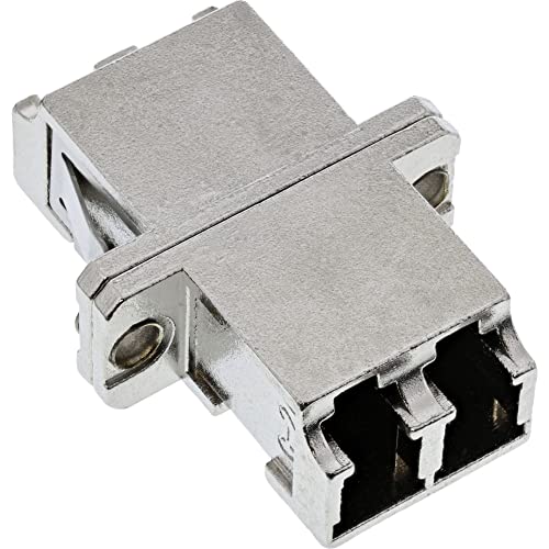InLine 89989E LWL Metall-Kupplung, Duplex LC/LC, singlemode, Keramik-Hülse, zum Einbau von InLine