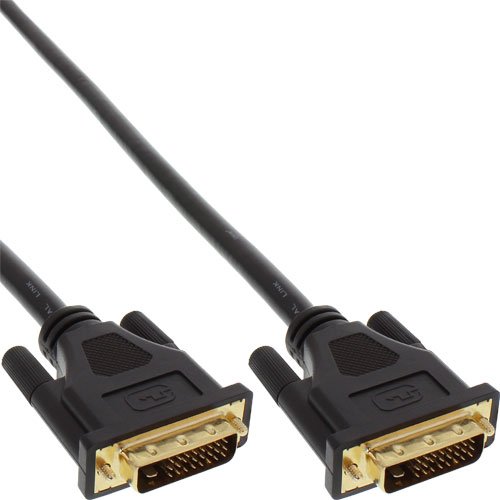InLine DVI-D Anschlusskabel Premium digital 24+1 Stecker/Stecker DualLink 3m von InLine
