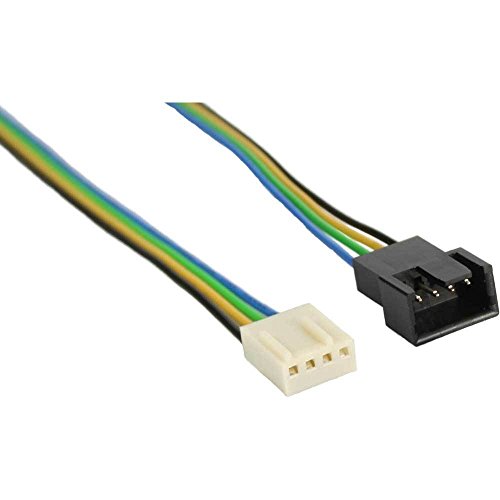 InLine Lüfterkabel Verlängerung, PWM, 4pol Molex St/Bu, Länge 30cm (10 Stück) von InLine