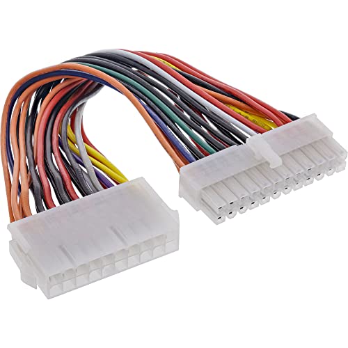 InLine 26637 Stromadapter intern, 20pol ATX Netzteil zu 24pol EPS12V Mainboard, 0,16m von InLine