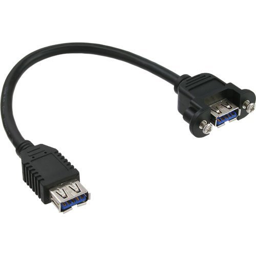 InLine USB 3.0 Adapterkabel Buchse A auf Einbaubuchse A 0,2m von InLine