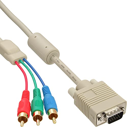 InLine 17202 VGA RGB Kabel, VGA Stecker an 3x Cinch Stecker, 2m InLine 17202 VGA RGB Kabel, VGA Stecker an 3x Cinch Stecker, 2m von InLine