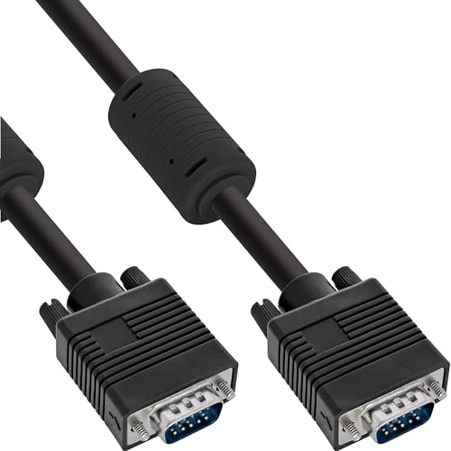 InLine 17702B S-VGA Kabel, 15pol HD Stecker / Stecker, schwarz, 1m von InLine