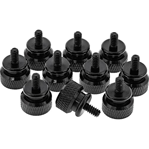 InLine 77770S 10er Pack Rändelschrauben (schwarz) für Gehäuse, 12mm von InLine