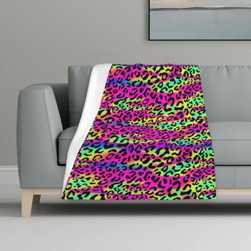 Abstraktes Neon-helles geometrisches Muster,Decke, warme Anti-Pilling-Flanell-Plüsch-Überwurfdecke, 81 x 122 cm Abstraktes Neon-helles geometrisches Muster,Decke, warme Anti-Pilling-Flanell-Plüsch-Überwurfdecke, 81 x 122 cm von InOmak