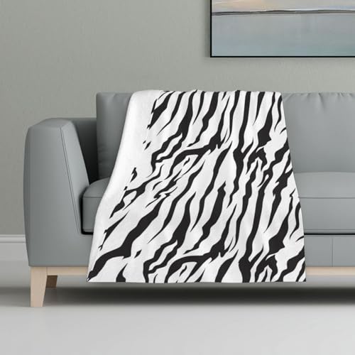 Bengal Tiger Textur,Decke, warme Anti-Pilling-Flanell-Plüsch-Überwurfdecke, 81 x 122 cm von InOmak