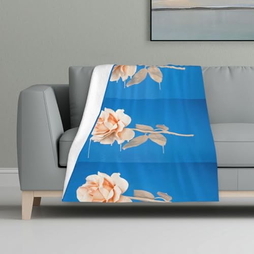 Einzigartige Rose,Decke, warme Anti-Pilling-Flanell-Plüsch-Überwurfdecke, 81 x 122 cm Einzigartige Rose,Decke, warme Anti-Pilling-Flanell-Plüsch-Überwurfdecke, 81 x 122 cm von InOmak