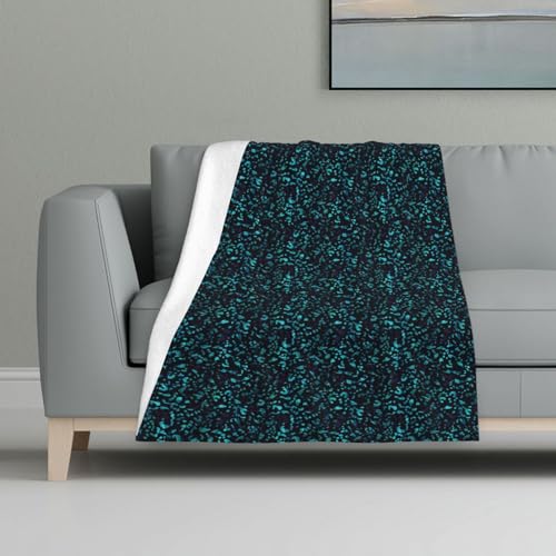 Farbe Leopard,Decke, warme Anti-Pilling-Flanell-Plüsch-Überwurfdecke, 81 x 122 cm von InOmak