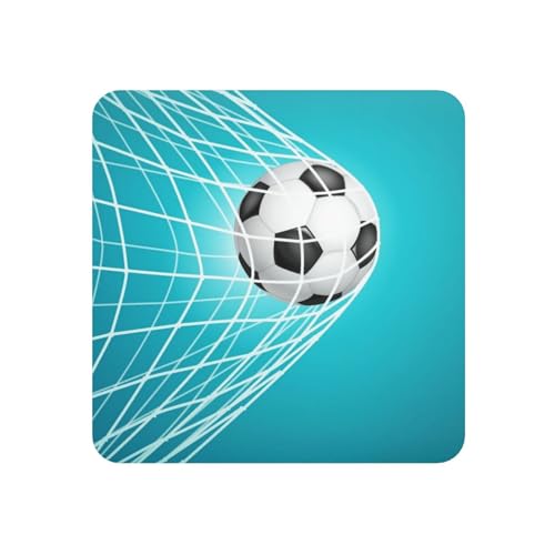 Fußballtor Football Gewinnen, Quadratischer magnetischer Kühlschrankaufkleber, weichmagnetische Kühlschrankmagnete, Möbeldekoration, 1 Stück von InOmak