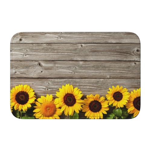 InOmak Sonnenblume auf rustikalem Holz,Soft Saummatte Fußmatte Badematte rutschfeste Bodenmatte saugfähige Badezimmerunterlage 40x60 cm InOmak Sonnenblume auf rustikalem Holz,Soft Saummatte Fußmatte Badematte rutschfeste Bodenmatte saugfähige Badezimmerunterlage 40x60 cm von InOmak