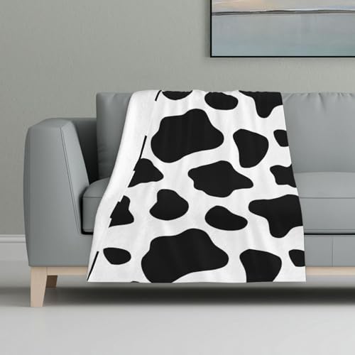 Kuh Muster Tier,Decke, warme Anti-Pilling-Flanell-Plüsch-Überwurfdecke, 81 x 122 cm Kuh Muster Tier,Decke, warme Anti-Pilling-Flanell-Plüsch-Überwurfdecke, 81 x 122 cm von InOmak
