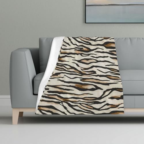 Leopard,Decke, warme Anti-Pilling-Flanell-Plüsch-Überwurfdecke, 81 x 122 cm von InOmak