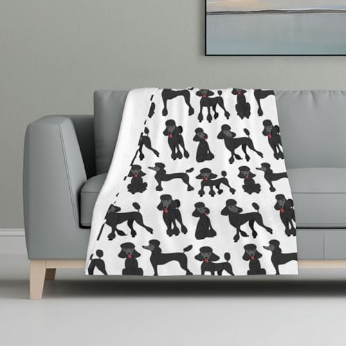 Lustiger Pudel,Decke, warme Anti-Pilling-Flanell-Plüsch-Überwurfdecke, 81 x 122 cm Lustiger Pudel,Decke, warme Anti-Pilling-Flanell-Plüsch-Überwurfdecke, 81 x 122 cm von InOmak