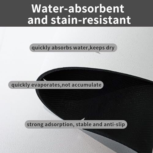 Music Note Printed,Waterproof Pet Feeding Mat,PU Leather Placemats for Cat Dog Water Bowl,Food Mats,30x45cm von InOmak