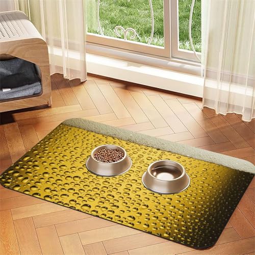 Nahaufnahme Bierglas,Futtermatte für Haustiere, Tischsets aus PU-Leder für Katzen und Hunde,40x60cm Nahaufnahme Bierglas,Futtermatte für Haustiere, Tischsets aus PU-Leder für Katzen und Hunde,40x60cm von InOmak