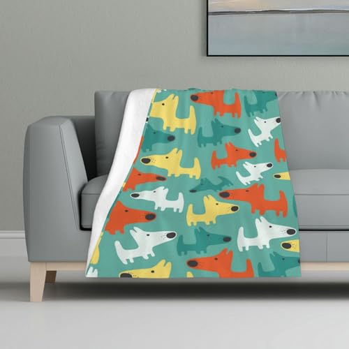 Niedlicher lustiger Cartoon-Hundewelpe,Decke, warme Anti-Pilling-Flanell-Plüsch-Überwurfdecke, 81 x 122 cm Niedlicher lustiger Cartoon-Hundewelpe,Decke, warme Anti-Pilling-Flanell-Plüsch-Überwurfdecke, 81 x 122 cm von InOmak