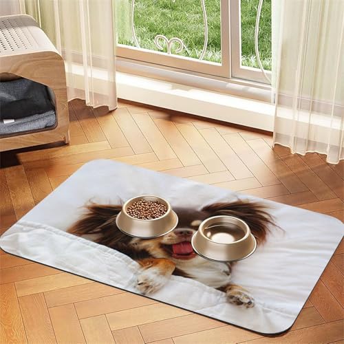 Niedliches Chihuahua-Hundetier,Futtermatte für Haustiere, Tischsets aus PU-Leder für Katzen und Hunde,40x60cm Niedliches Chihuahua-Hundetier,Futtermatte für Haustiere, Tischsets aus PU-Leder für Katzen und Hunde,40x60cm von InOmak