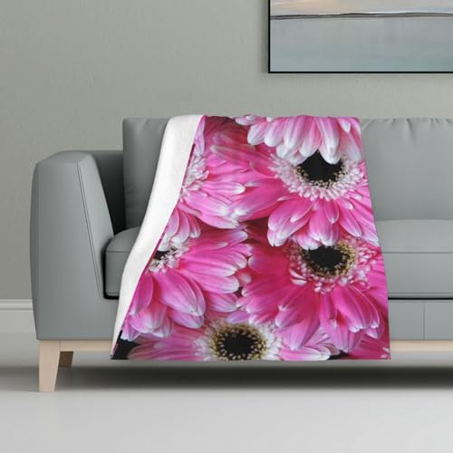 Rosa Blume,Decke, warme Anti-Pilling-Flanell-Plüsch-Überwurfdecke, 81 x 122 cm Rosa Blume,Decke, warme Anti-Pilling-Flanell-Plüsch-Überwurfdecke, 81 x 122 cm von InOmak