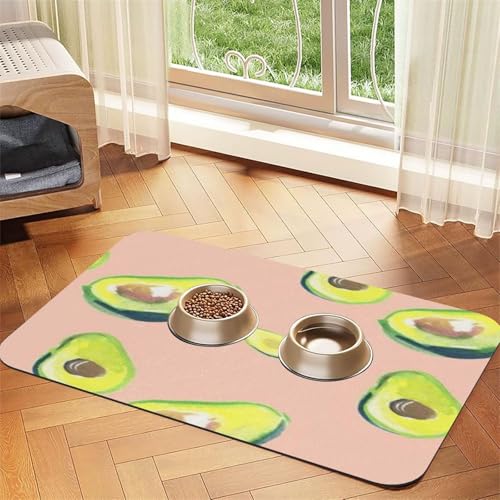 Viele Avocado Bilder drucken,Futtermatte für Haustiere, Tischsets aus PU-Leder für Katzen und Hunde,30x45cm Viele Avocado Bilder drucken,Futtermatte für Haustiere, Tischsets aus PU-Leder für Katzen und Hunde,30x45cm von InOmak