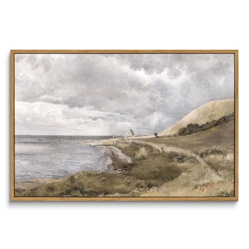 InSimSea Gerahmte Leinwand-Wandkunst, Vintage-Dekor, Küstenlandschaftsgemälde, große Drucke, Natur-Wanddekorationen für Wohnzimmer, Büro, Schlafzimmer, 40,6 x 61 cm InSimSea Gerahmte Leinwand-Wandkunst, Vintage-Dekor, Küstenlandschaftsgemälde, große Drucke, Natur-Wanddekorationen für Wohnzimmer, Büro, Schlafzimmer, 40,6 x 61 cm von InSimSea