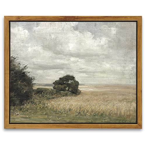 InSimSea Gerahmte Wandkunst Wohnkultur Klassische Landschaft Ölgemälde Vintage Landschaft Leinwand Wanddekoration für Wohnzimmer Büro Bauernhaus Badezimmer Dekor 20,3 x 25,4 cm von InSimSea