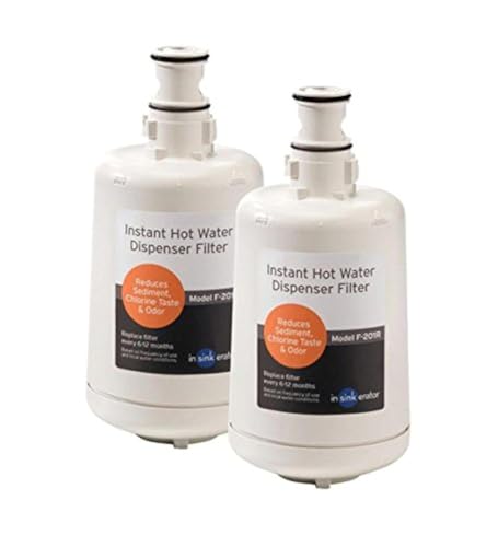 InSinkErator F-201R Ersatz-Wasserfilterkartuschen, 2 Stück, Weiß, 2 Stück von InSinkErator