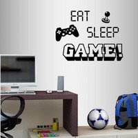 In-Style Abziehbilder Wand Vinyl Aufkleber Home Decor Art Sticker Eat Sleep Game Schriftzug Phrase Controller Teen Computer Videospiel Room Design In-Style Abziehbilder Wand Vinyl Aufkleber Home Decor Art Sticker Eat Sleep Game Schriftzug Phrase Controller Teen Computer Videospiel Room Design von InStyleDecals