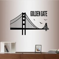 In-Style Abziehbilder Wand Vinyl Aufkleber Home Decor Art Sticker San Francisco City Golden Gate Bridge Stilvolles Abnehmbares Wandbild Einzigartiges In-Style Abziehbilder Wand Vinyl Aufkleber Home Decor Art Sticker San Francisco City Golden Gate Bridge Stilvolles Abnehmbares Wandbild Einzigartiges von InStyleDecals