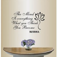In-Style Abziehbilder Wand Vinyl Aufkleber Wohnkultur Kunst Buddha Zitat Der Geist Ist Alles Yoga Raum Abnehmbare Stilvolle Wandgestaltung 462 In-Style Abziehbilder Wand Vinyl Aufkleber Wohnkultur Kunst Buddha Zitat Der Geist Ist Alles Yoga Raum Abnehmbare Stilvolle Wandgestaltung 462 von InStyleDecals