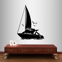 In-Style Abziehbilder Wand Vinyl Aufkleber Wohnkultur Kunst Segelboot Segel Yacht Meer Ozean Abnehmbare Stilvolle Wandbild Einzigartiges Design 268 In-Style Abziehbilder Wand Vinyl Aufkleber Wohnkultur Kunst Segelboot Segel Yacht Meer Ozean Abnehmbare Stilvolle Wandbild Einzigartiges Design 268 von InStyleDecals