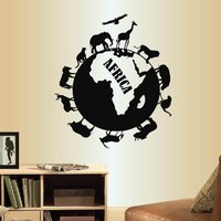 In-Style Decals Wall Vinyl Decal Decor Art Sticker Afrika Wilde Tiere Auf Der Ganzen Welt Geographie Tourismus Safari Removable Wandbild Design 264 In-Style Decals Wall Vinyl Decal Decor Art Sticker Afrika Wilde Tiere Auf Der Ganzen Welt Geographie Tourismus Safari Removable Wandbild Design 264 von InStyleDecals