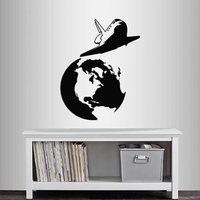 In-Style Decals Wand Vinyl Aufkleber Decor Art Sticker Space Shuttle Planet Erde Jungen Mädchen Kinderzimmer Abnehmbare Wandbild Einzigartiges von InStyleDecals