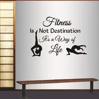 In-Style Decals Wand Vinyl Aufkleber Home Decor Art Sticker Fitness It's A Way Of Life Phrase Motivationszitat Mädchen Workout Gym Design 212 von InStyleDecals