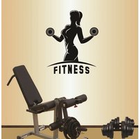 In-Style Decals Wand Vinyl Aufkleber Home Decor Art Sticker Fitness Zeichen Mädchen Workout Mit Hanteln Gym Abnehmbare Stilvolle Wandgestaltung 162 In-Style Decals Wand Vinyl Aufkleber Home Decor Art Sticker Fitness Zeichen Mädchen Workout Mit Hanteln Gym Abnehmbare Stilvolle Wandgestaltung 162 von InStyleDecals