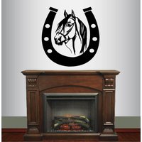 In-Style Decals Wand Vinyl Aufkleber Home Decor Art Sticker Hufeisen Pferdekopf Western Tier Schlafzimmer Wohnzimmer Wandbild Einzigartiges Design In-Style Decals Wand Vinyl Aufkleber Home Decor Art Sticker Hufeisen Pferdekopf Western Tier Schlafzimmer Wohnzimmer Wandbild Einzigartiges Design von InStyleDecals