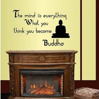 In-Style Decals Wand Vinyl Decal Home Decor Art Sticker Buddha Zitat The Mind Is Everything. What You Think Become Room Wandbild Design 177 In-Style Decals Wand Vinyl Decal Home Decor Art Sticker Buddha Zitat The Mind Is Everything. What You Think Become Room Wandbild Design 177 von InStyleDecals