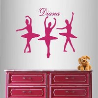 In-style Abziehbilder Wand Vinyl Aufkleber Wohnkultur Kunst Ballerina Ballett Tänzer Mädchen Angepasst Name Kinderzimmer Mädchenzimmer Wandbild 45 In-style Abziehbilder Wand Vinyl Aufkleber Wohnkultur Kunst Ballerina Ballett Tänzer Mädchen Angepasst Name Kinderzimmer Mädchenzimmer Wandbild 45 von InStyleDecals