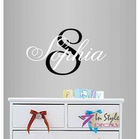 In-style Abziehbilder Wand Vinyl Aufkleber Wohnkultur Kunst Benutzerdefinierte Name Initial Mädchen Kinder Kinderzimmer Spielzimmer Schlafzimmer von InStyleDecals