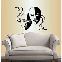 In-style Abziehbilder Wand Vinyl Aufkleber Wohnkultur Kunst Masken Theater Drama Komödie Und Tragödie Abnehmbare Wandbild Design 942 In-style Abziehbilder Wand Vinyl Aufkleber Wohnkultur Kunst Masken Theater Drama Komödie Und Tragödie Abnehmbare Wandbild Design 942 von InStyleDecals