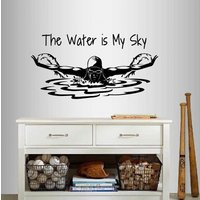 In-style Decals Wand Vinyl Aufkleber Home Decor Das Wasser Ist Mein Himmel Satz Zitat Schwimmen Mädchen Frau Schwimmer Schmetterling Sport Design 94 In-style Decals Wand Vinyl Aufkleber Home Decor Das Wasser Ist Mein Himmel Satz Zitat Schwimmen Mädchen Frau Schwimmer Schmetterling Sport Design 94 von InStyleDecals