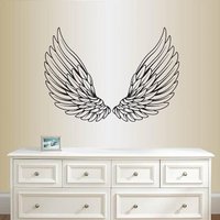 In-style Decals Wand Vinyl Aufkleber Wohnkultur Kunst Engelsflügel Oder Adler Vogelflügel Kinderzimmer Wohnzimmer Abnehmbare Wandbild Design 2102 von InStyleDecals