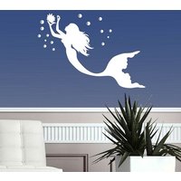 In-style Decals Wand Vinyl Aufkleber Wohnkultur Kunst Meerjungfrau Mit Perle Mädchen Nymphe Meer Ozean Badezimmer Kinderzimmer Wandbild Design 601 In-style Decals Wand Vinyl Aufkleber Wohnkultur Kunst Meerjungfrau Mit Perle Mädchen Nymphe Meer Ozean Badezimmer Kinderzimmer Wandbild Design 601 von InStyleDecals