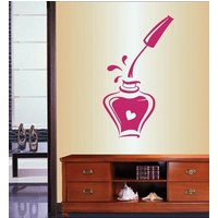 In-style Decals Wand Vinyl Aufkleber Wohnkultur Kunst Nagellack Flasche Maniküre Nagel Salon Shop Abnehmbare Wandbild Einzigartiges Design 144 von InStyleDecals