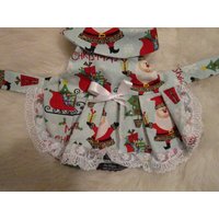 Nikolaus Im Leopardenmuster Weihnachtshundekleid Mit Weißer Satinschleife Und Spitze Nikolaus Im Leopardenmuster Weihnachtshundekleid Mit Weißer Satinschleife Und Spitze von InStyleDoggie