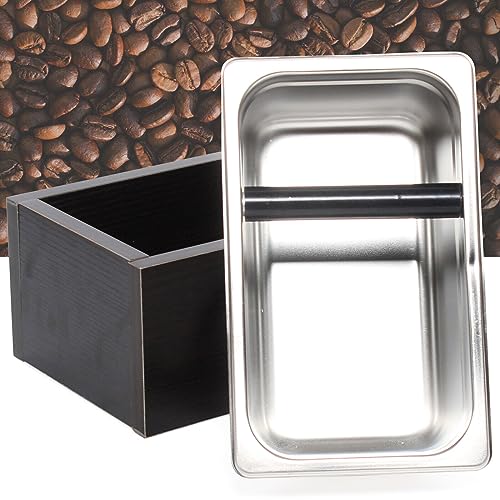 Abschlagbehälter Kaffeemaschine Edelstahl Knock Box Abklopfbehälter Kaffeesatz Siebträger Zubehör Ausklopfbeh Espresso Abfalleimer für Kaffeesatz von InSyoForeverEC