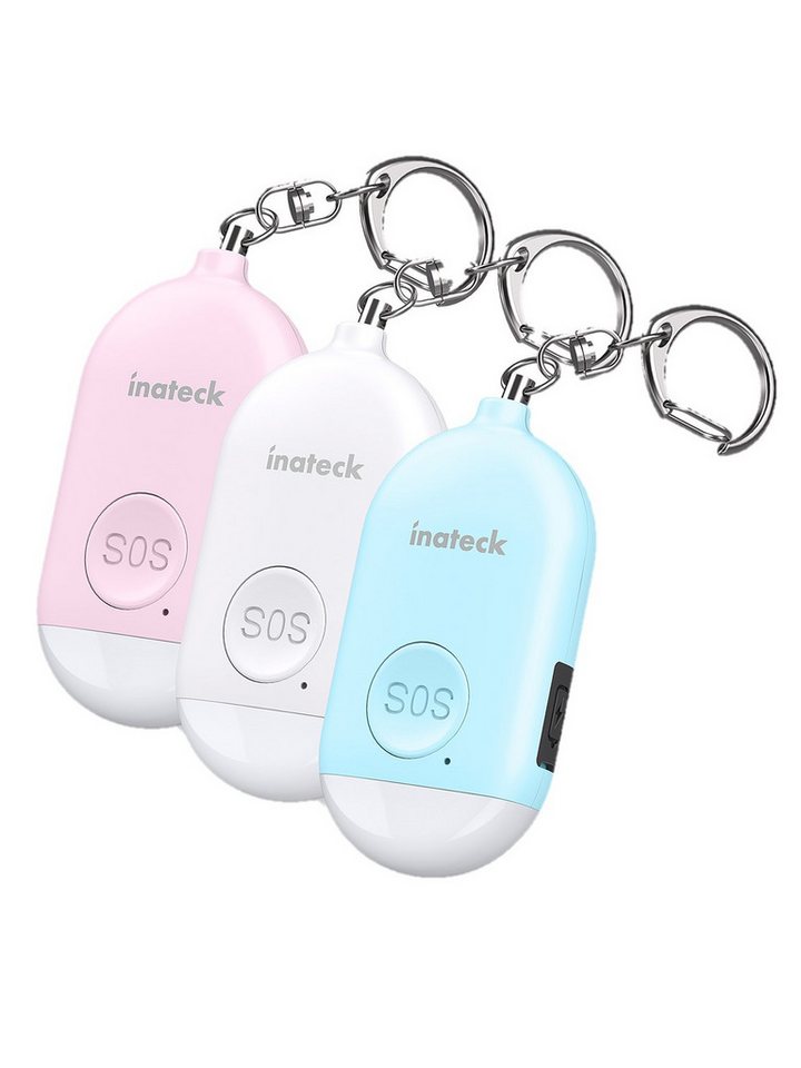 Inateck 3er-Pack 130 DB Persönlicher Alarm Taschenalarm Alarmanlage von Inateck