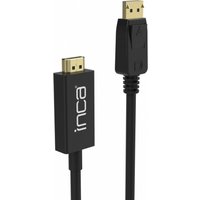 High-Definition Verbindung: 1,8m DisplayPort zu HDMI Kabel für 4K Auflösung (30 Hz), Schwarz von Inca